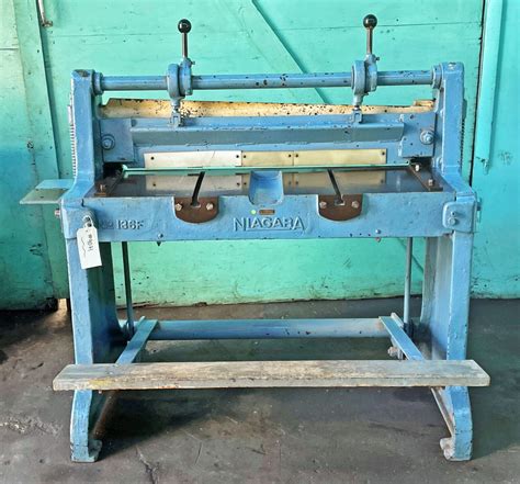 niagara sheet metal shear|used sheet metal stomp shear.